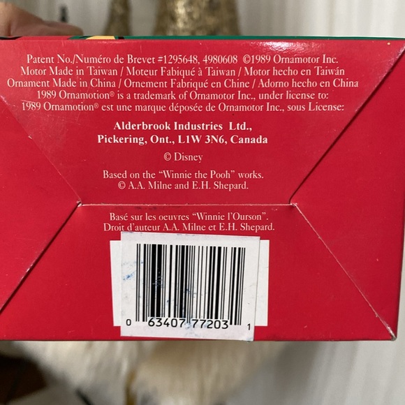 Vintage 1989 a Winnie the Pooh and piglet! Rotating ornament Alderbrook/Noma - Picture 9 of 10